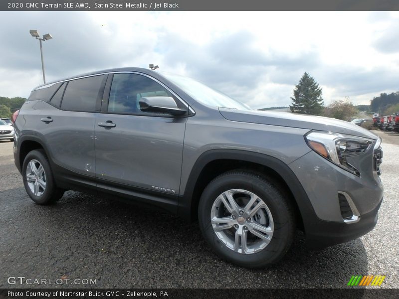 Satin Steel Metallic / Jet Black 2020 GMC Terrain SLE AWD