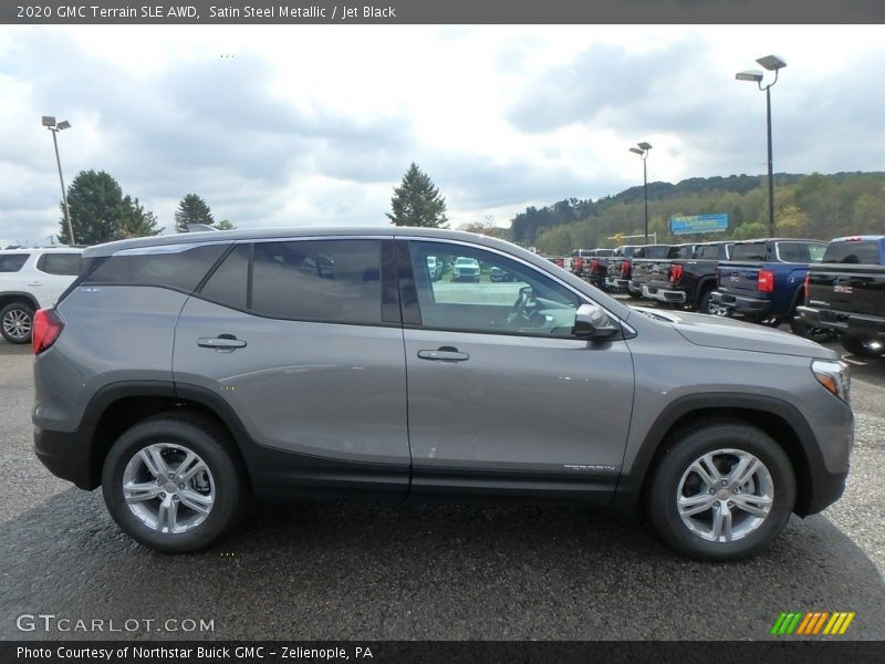 Satin Steel Metallic / Jet Black 2020 GMC Terrain SLE AWD