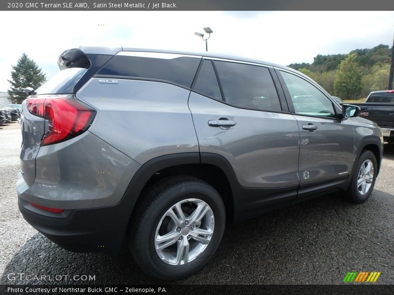 Satin Steel Metallic / Jet Black 2020 GMC Terrain SLE AWD