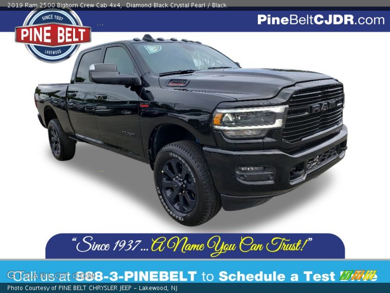 Diamond Black Crystal Pearl / Black 2019 Ram 2500 Bighorn Crew Cab 4x4