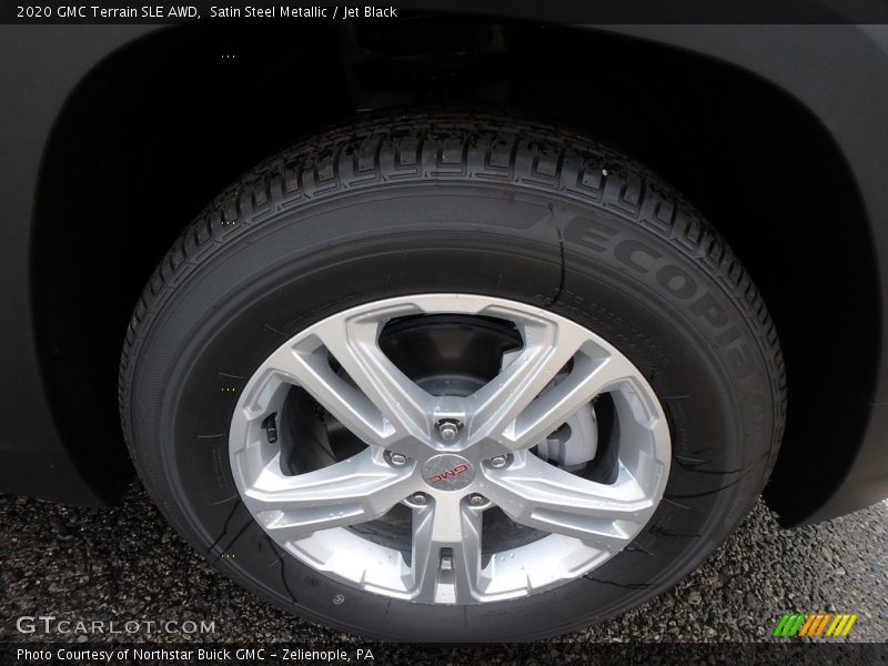 Satin Steel Metallic / Jet Black 2020 GMC Terrain SLE AWD