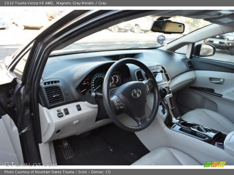 Magnetic Gray Metallic / Gray 2010 Toyota Venza V6 AWD