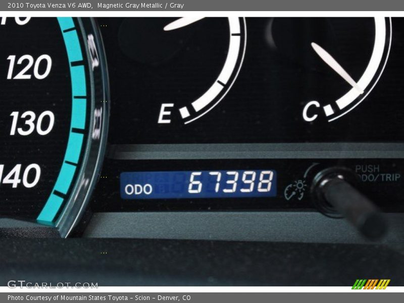Magnetic Gray Metallic / Gray 2010 Toyota Venza V6 AWD