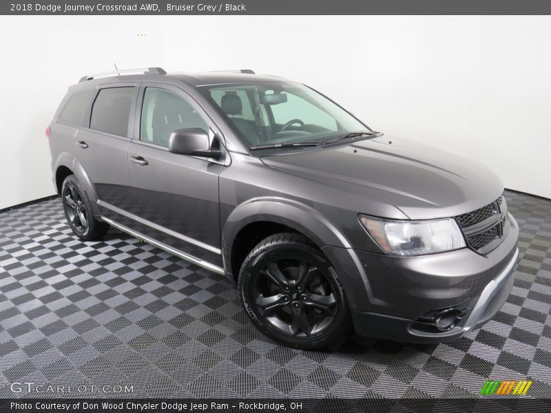 Bruiser Grey / Black 2018 Dodge Journey Crossroad AWD