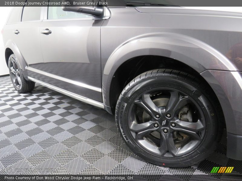 Bruiser Grey / Black 2018 Dodge Journey Crossroad AWD