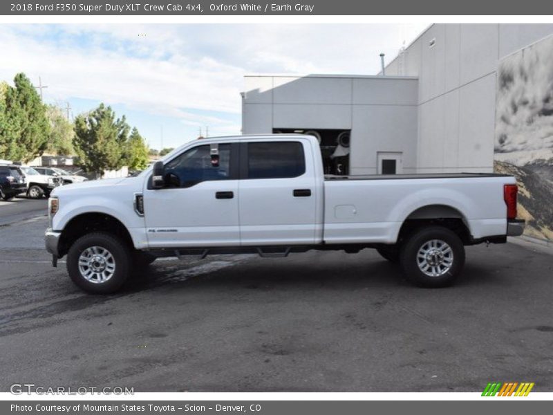 Oxford White / Earth Gray 2018 Ford F350 Super Duty XLT Crew Cab 4x4