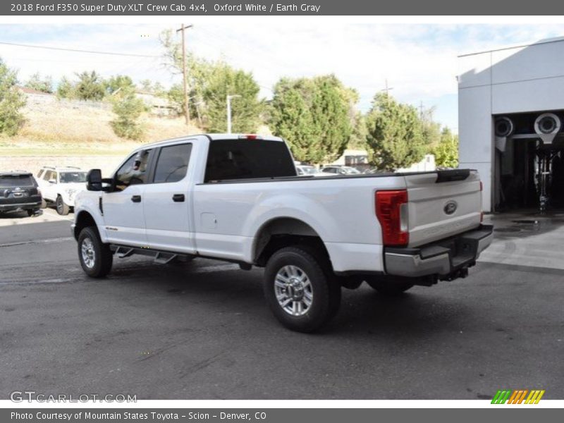 Oxford White / Earth Gray 2018 Ford F350 Super Duty XLT Crew Cab 4x4