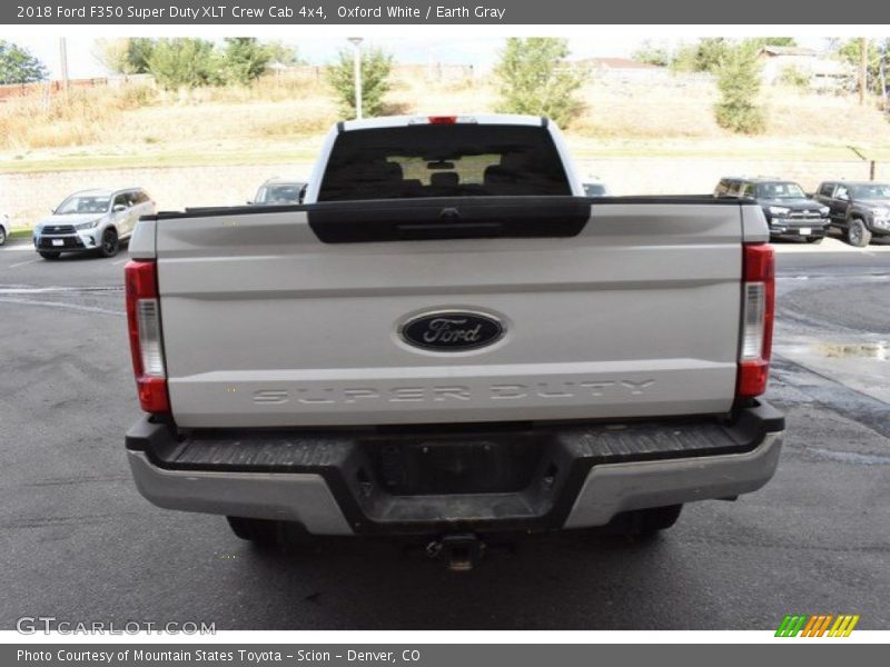 Oxford White / Earth Gray 2018 Ford F350 Super Duty XLT Crew Cab 4x4