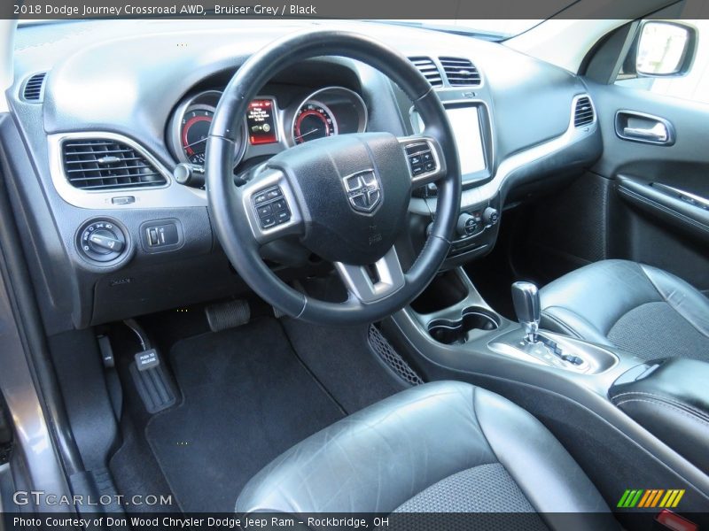 Bruiser Grey / Black 2018 Dodge Journey Crossroad AWD
