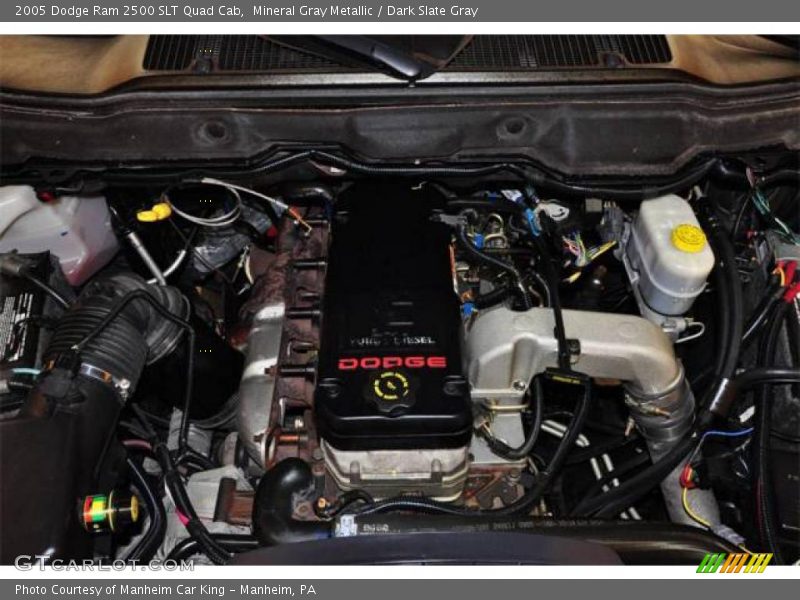 Mineral Gray Metallic / Dark Slate Gray 2005 Dodge Ram 2500 SLT Quad Cab