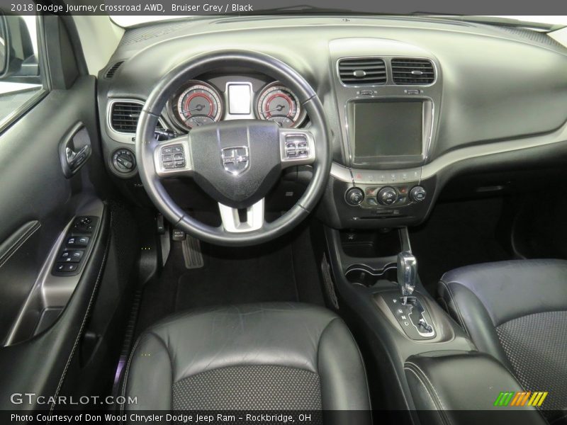 Bruiser Grey / Black 2018 Dodge Journey Crossroad AWD