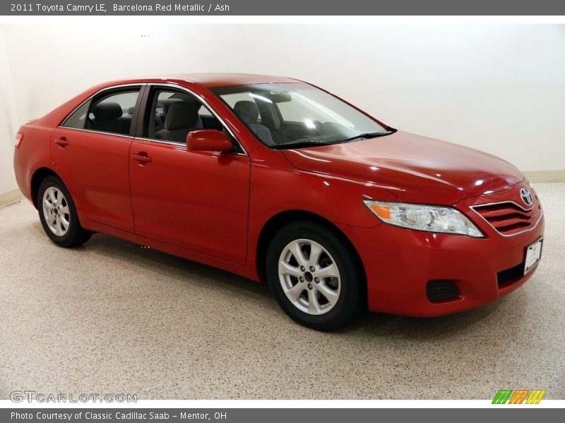 Barcelona Red Metallic / Ash 2011 Toyota Camry LE