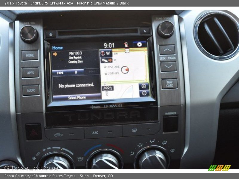 Magnetic Gray Metallic / Black 2016 Toyota Tundra SR5 CrewMax 4x4