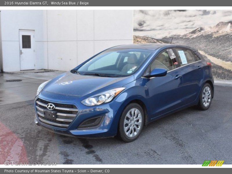 Windy Sea Blue / Beige 2016 Hyundai Elantra GT