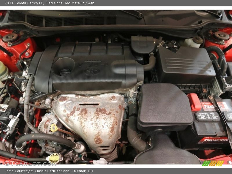 Barcelona Red Metallic / Ash 2011 Toyota Camry LE