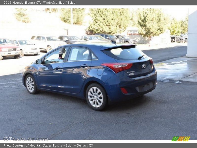 Windy Sea Blue / Beige 2016 Hyundai Elantra GT