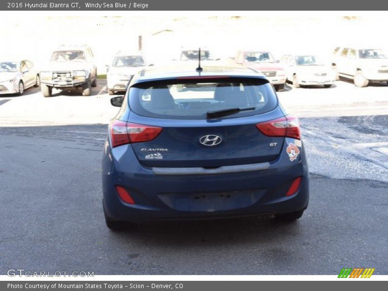 Windy Sea Blue / Beige 2016 Hyundai Elantra GT