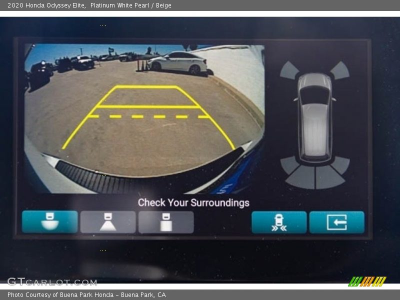 Platinum White Pearl / Beige 2020 Honda Odyssey Elite