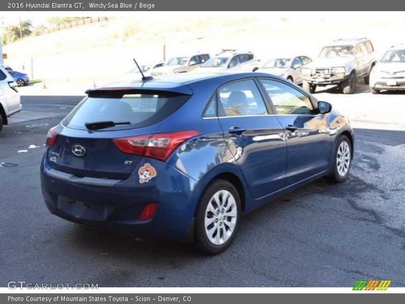 Windy Sea Blue / Beige 2016 Hyundai Elantra GT