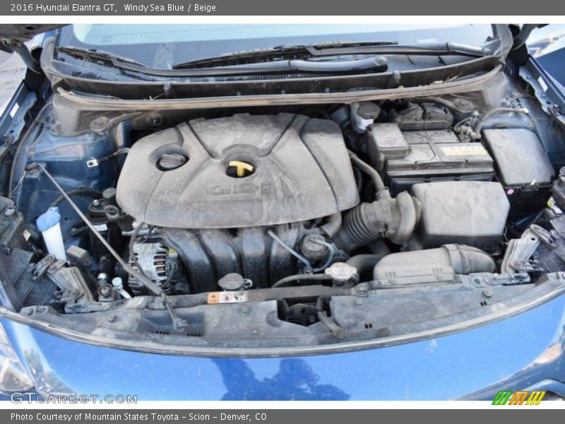 Windy Sea Blue / Beige 2016 Hyundai Elantra GT