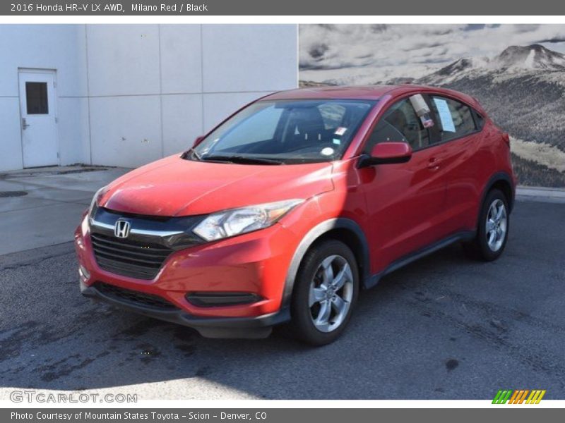 Milano Red / Black 2016 Honda HR-V LX AWD