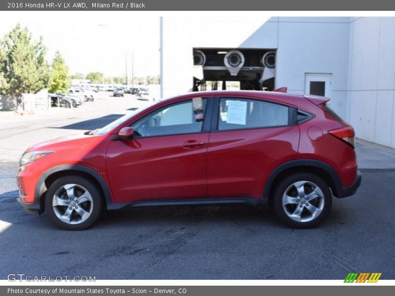 Milano Red / Black 2016 Honda HR-V LX AWD