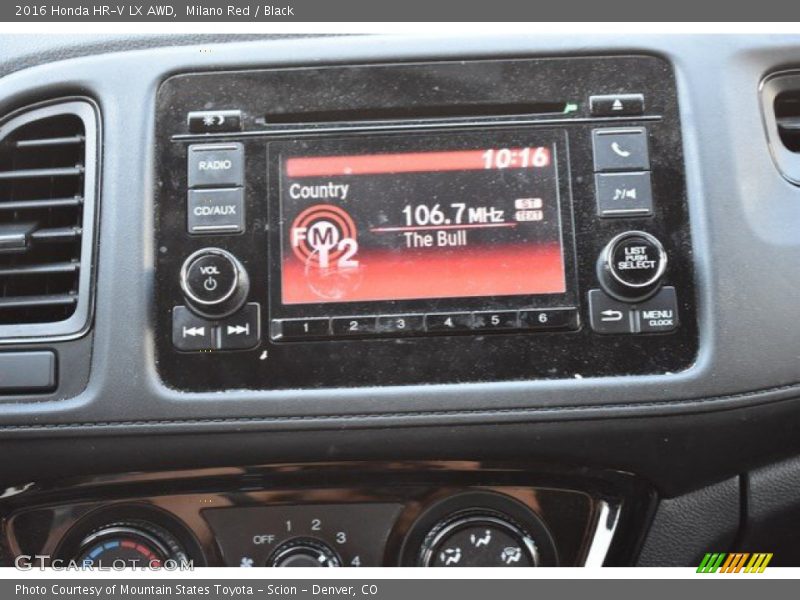 Milano Red / Black 2016 Honda HR-V LX AWD