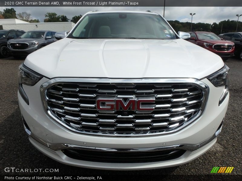 White Frost Tricoat / Light Platinum/­Taupe 2020 GMC Terrain Denali AWD