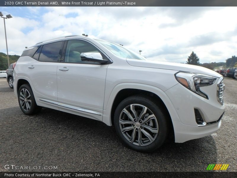 White Frost Tricoat / Light Platinum/­Taupe 2020 GMC Terrain Denali AWD