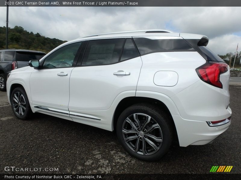 White Frost Tricoat / Light Platinum/­Taupe 2020 GMC Terrain Denali AWD