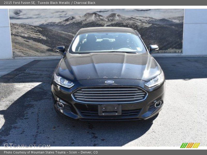 Tuxedo Black Metallic / Charcoal Black 2015 Ford Fusion SE