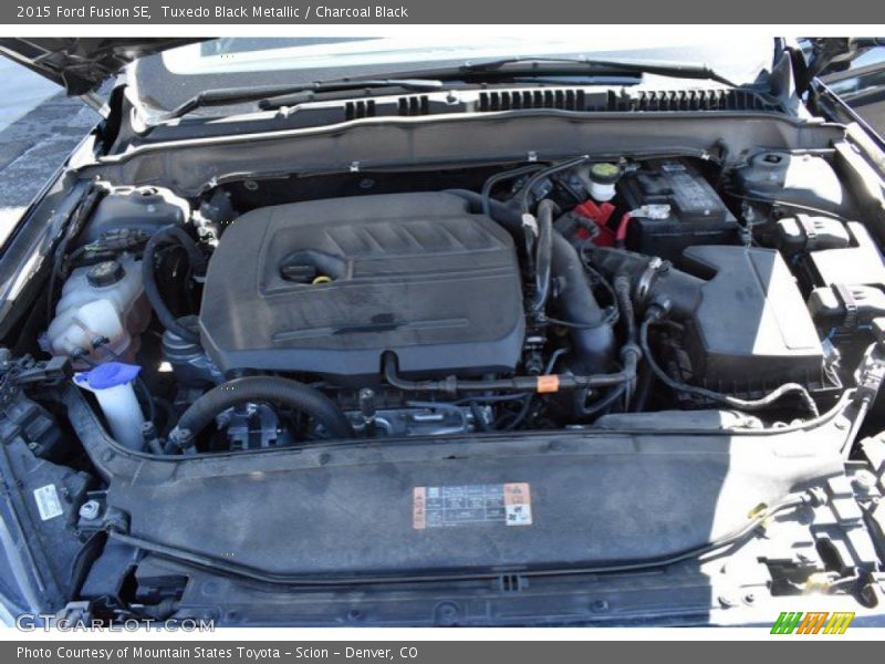 Tuxedo Black Metallic / Charcoal Black 2015 Ford Fusion SE