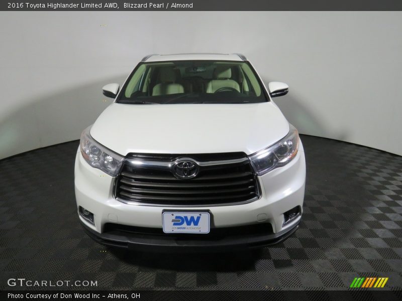 Blizzard Pearl / Almond 2016 Toyota Highlander Limited AWD