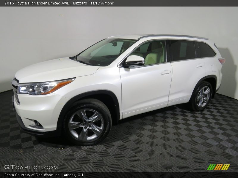 Blizzard Pearl / Almond 2016 Toyota Highlander Limited AWD