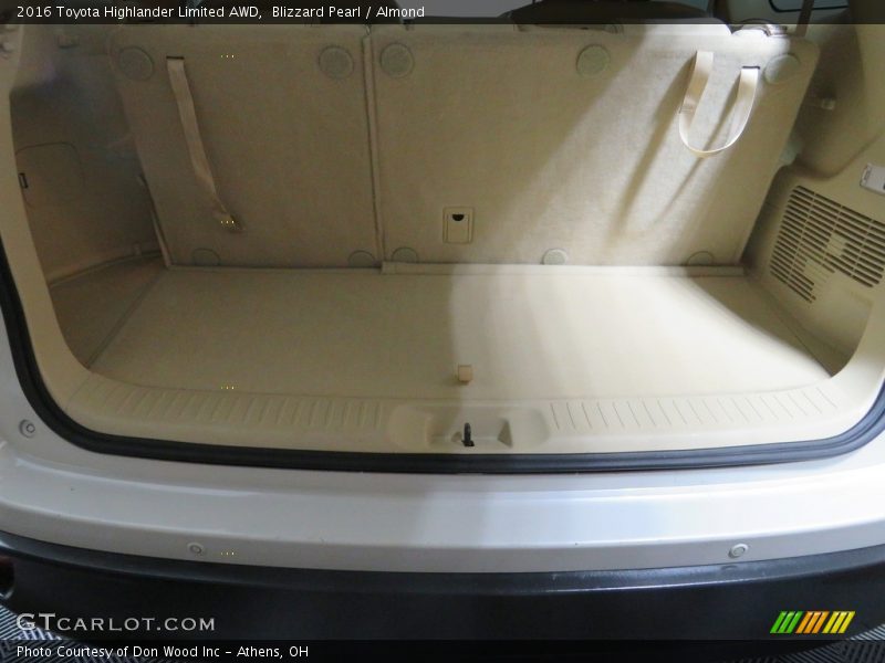 Blizzard Pearl / Almond 2016 Toyota Highlander Limited AWD