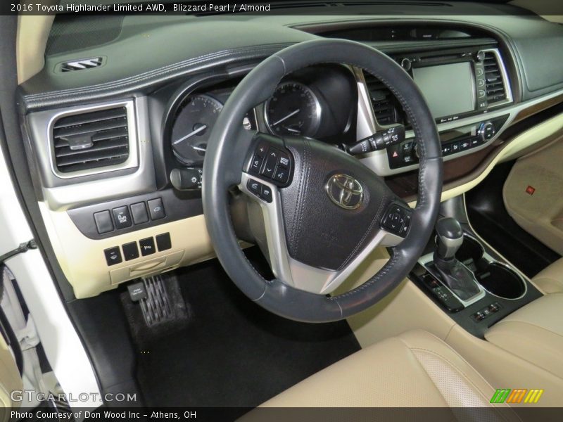 Blizzard Pearl / Almond 2016 Toyota Highlander Limited AWD