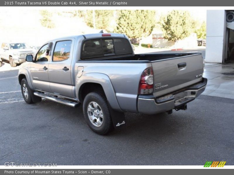 Silver Sky Metallic / Graphite 2015 Toyota Tacoma V6 Double Cab 4x4