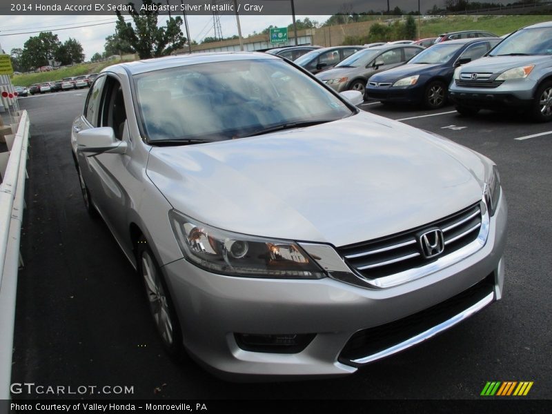 Alabaster Silver Metallic / Gray 2014 Honda Accord EX Sedan