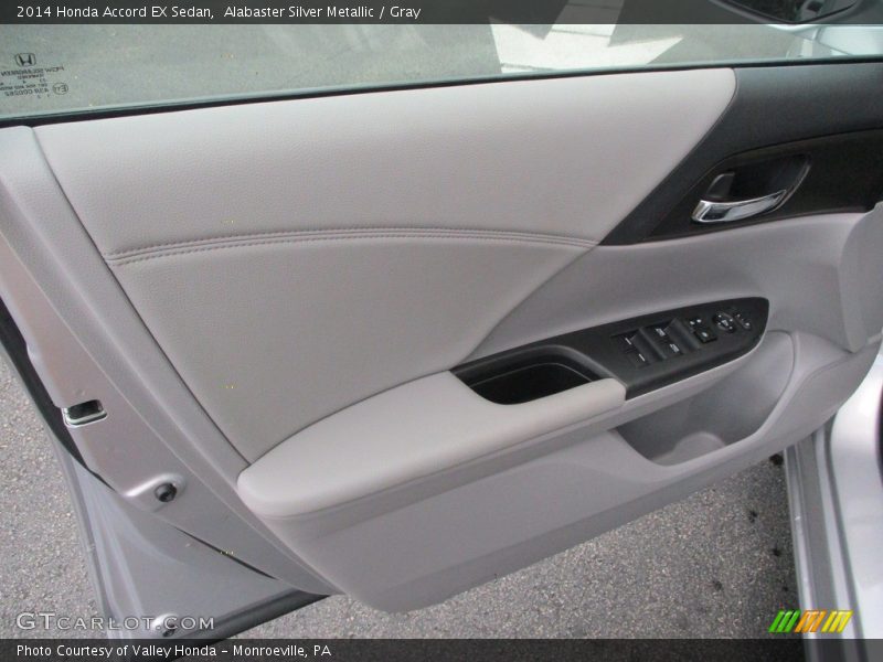 Alabaster Silver Metallic / Gray 2014 Honda Accord EX Sedan