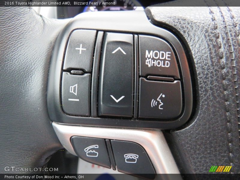Blizzard Pearl / Almond 2016 Toyota Highlander Limited AWD