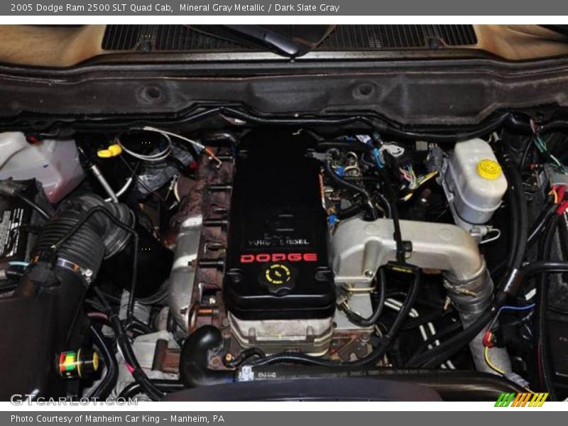 Mineral Gray Metallic / Dark Slate Gray 2005 Dodge Ram 2500 SLT Quad Cab