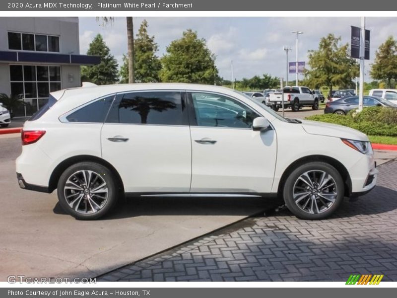 Platinum White Pearl / Parchment 2020 Acura MDX Technology