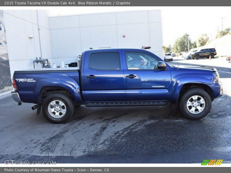 Blue Ribbon Metallic / Graphite 2015 Toyota Tacoma V6 Double Cab 4x4