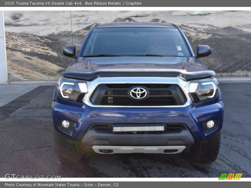 Blue Ribbon Metallic / Graphite 2015 Toyota Tacoma V6 Double Cab 4x4