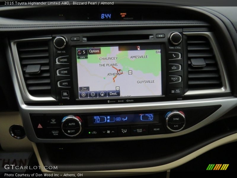 Blizzard Pearl / Almond 2016 Toyota Highlander Limited AWD