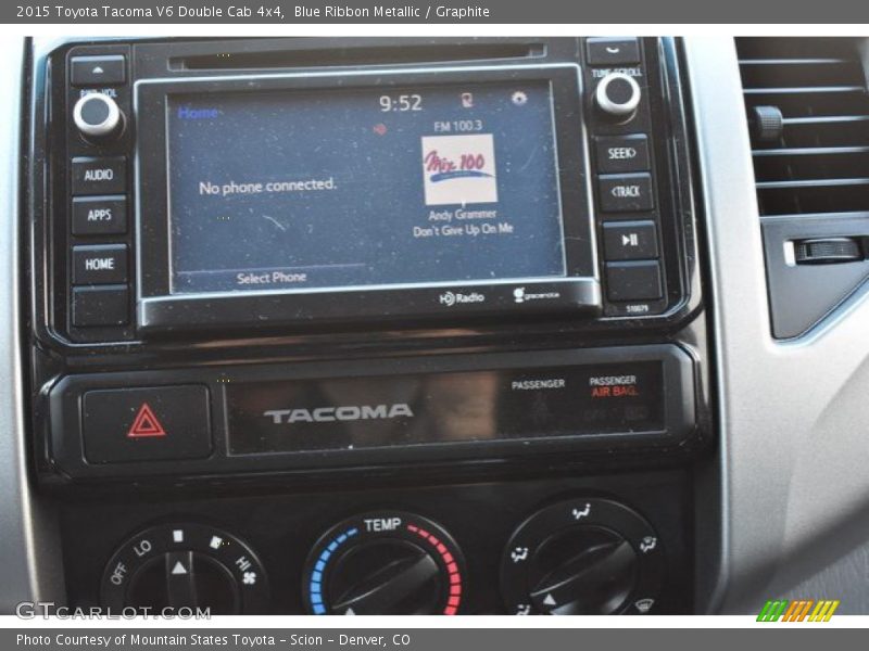 Blue Ribbon Metallic / Graphite 2015 Toyota Tacoma V6 Double Cab 4x4
