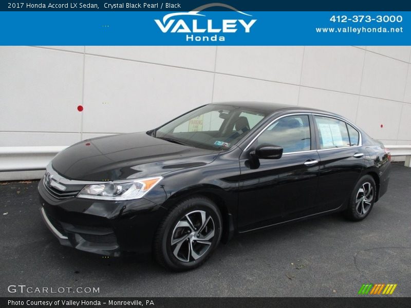 Crystal Black Pearl / Black 2017 Honda Accord LX Sedan