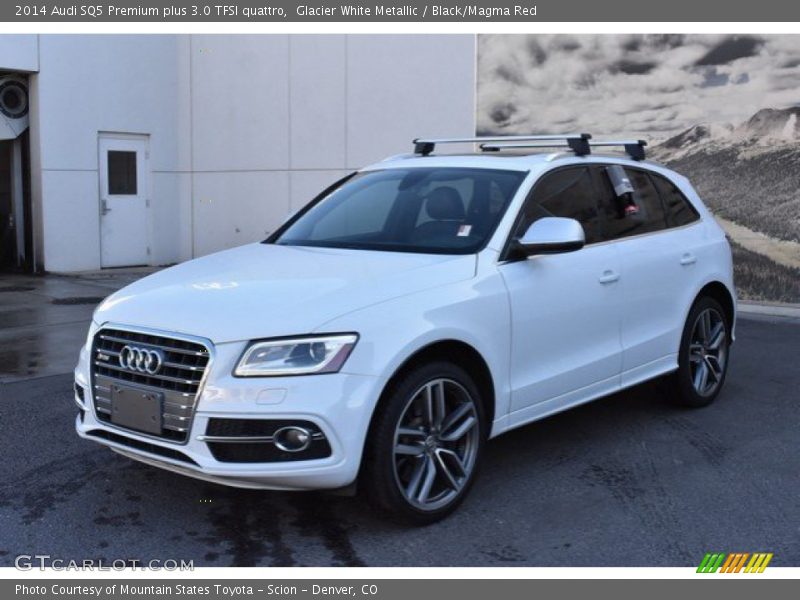 Glacier White Metallic / Black/Magma Red 2014 Audi SQ5 Premium plus 3.0 TFSI quattro