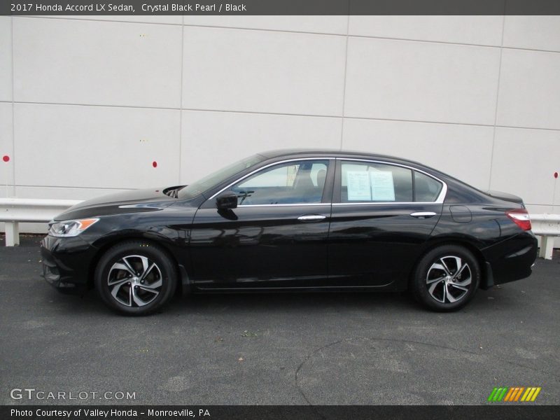 Crystal Black Pearl / Black 2017 Honda Accord LX Sedan