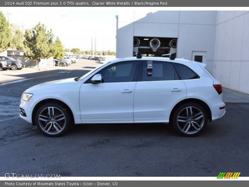 Glacier White Metallic / Black/Magma Red 2014 Audi SQ5 Premium plus 3.0 TFSI quattro